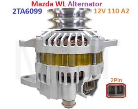 Alternator-12V 100 A2 2PIN-Mazda WL - Image 2