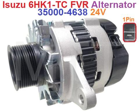 Alternator-24V 50A 1Pin-Isuzu 6HK1-TC FVR