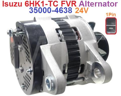 Alternator-24V 50A 1Pin-Isuzu 6HK1-TC FVR - Image 4