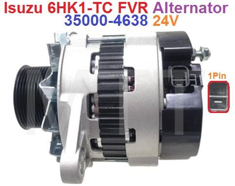 Alternator-24V 50A 1Pin-Isuzu 6HK1-TC FVR - Image 3