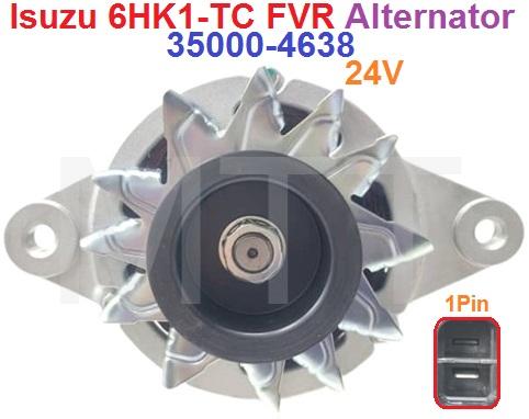 Alternator-24V 50A 1Pin-Isuzu 6HK1-TC FVR - Image 7