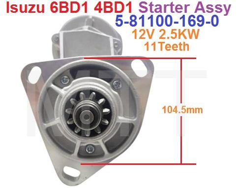 Starter Assy-12V 11T 2.5KW-Isuzu 6BD1 4BD1 - Image 5