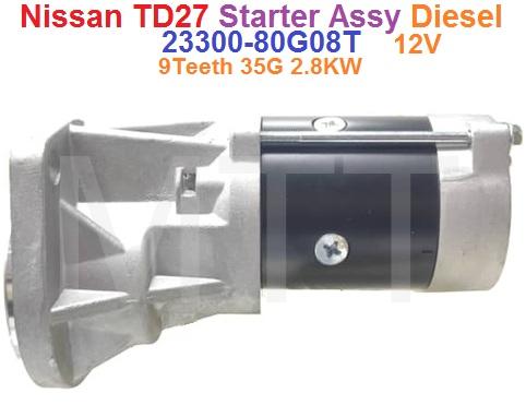 Starter Assy-Nissan TD27 Diesel (12V 9T) - Image 2