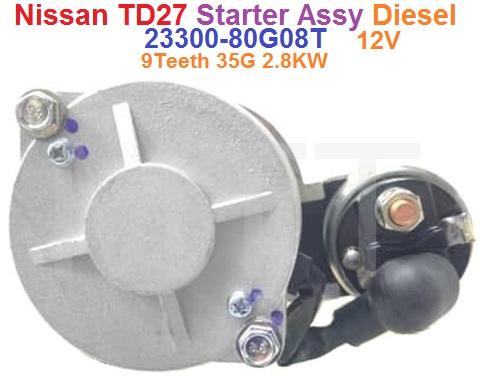 Starter Assy-Nissan TD27 Diesel (12V 9T) - Image 5