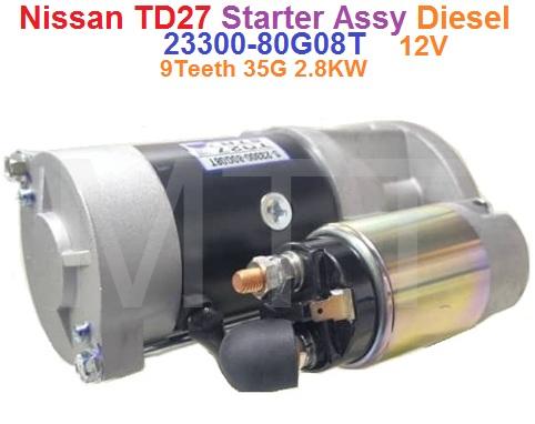 Starter Assy-Nissan TD27 Diesel (12V 9T) - Image 4