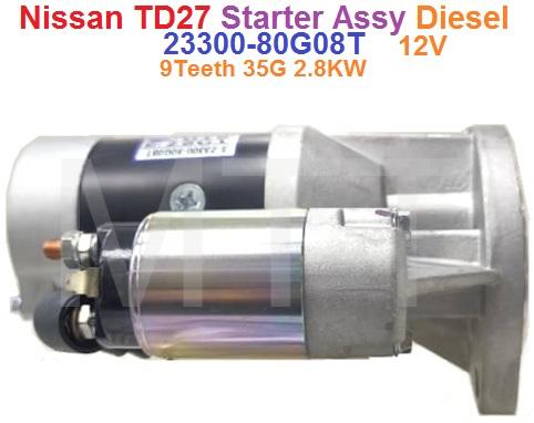 Starter Assy-Nissan TD27 Diesel (12V 9T) - Image 3