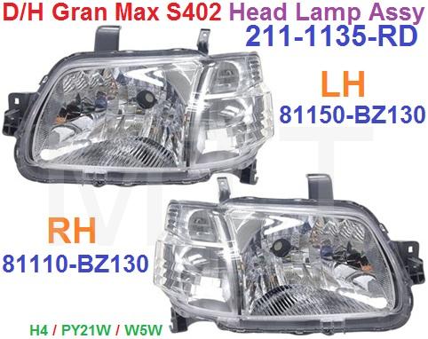 Head Lamp-Daihatsu GRAN MAX S402