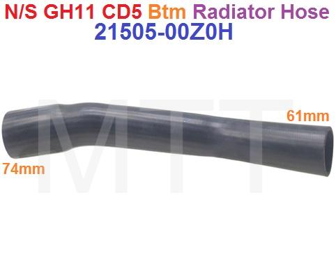 Radiator Hose-Nissan GH11 CD5 ( Bottom ) - Image 2