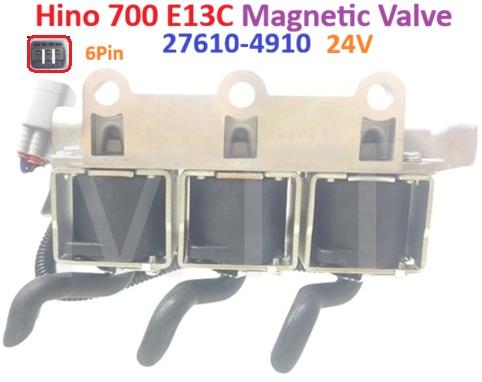 Magnetic Valve-Hino 700 E13C ( 6 Pin / 24V ) - Image 4