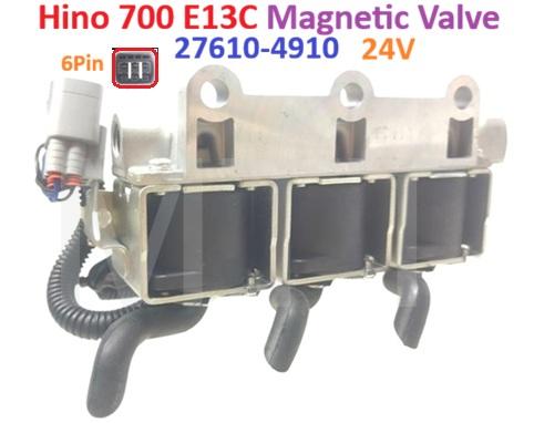 Magnetic Valve-Hino 700 E13C ( 6 Pin / 24V ) - Image 3