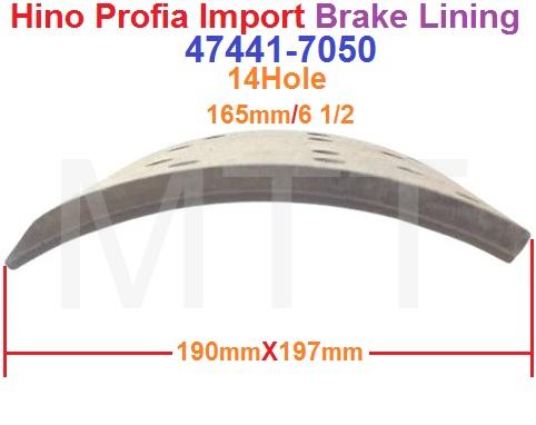 Brake Lining-Hino PROFIA IMPORT ( 14Hole ) - Image 2