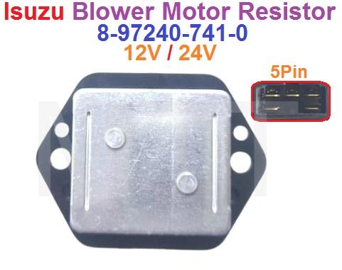 Blower Motor Resistor-Isuzu ( 5Pin+12V / 24V ) - Image 2