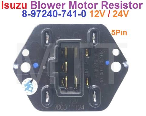 Blower Motor Resistor-Isuzu ( 5Pin+12V / 24V ) - Image 4