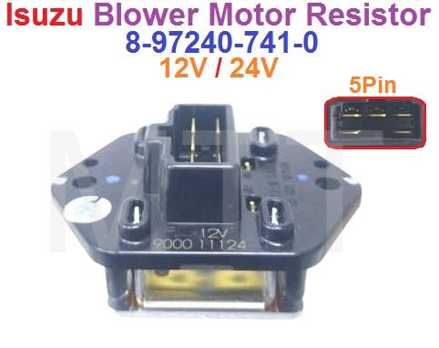 Blower Motor Resistor-Isuzu ( 5Pin+12V / 24V ) - Image 3