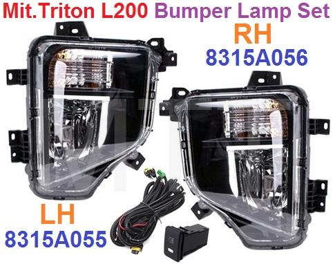 Bumper Lamp Set-Mitsubishi TRITON L200