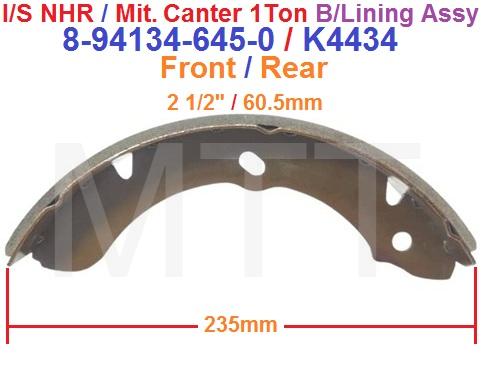 Brake Lining W/Shoe-Isuzu NHR / Mit CANTER 1 TON - Image 2