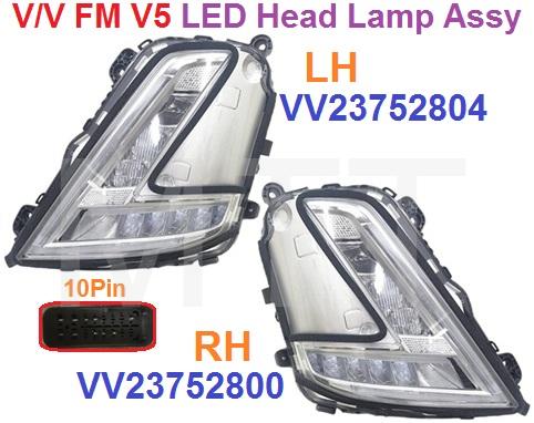 Led Head Lamp Assy-Volvo FM V5 (10Pin)