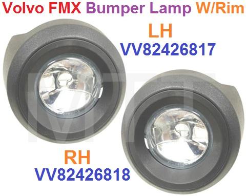 Bumper Lamp Set-Volvo FMX ( W/Rim )