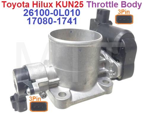Throttle Body-Toyota Hilux KUN25 ( 3Pin + 3Pin )