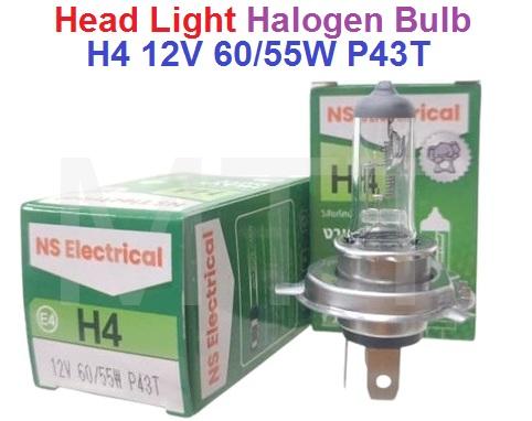 Head Light Halogen Bulb-H4 12V 60/55W P43T