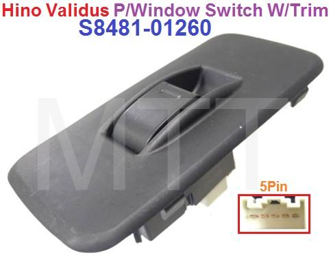 P/Window Main Switch-Hino VALIDUS ( 5 Pin )