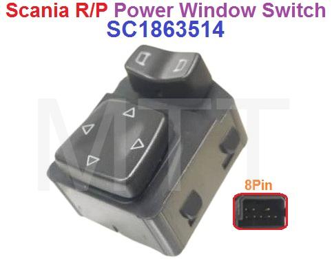 Power Window Switch-Scania R /P ( 8 Pin )