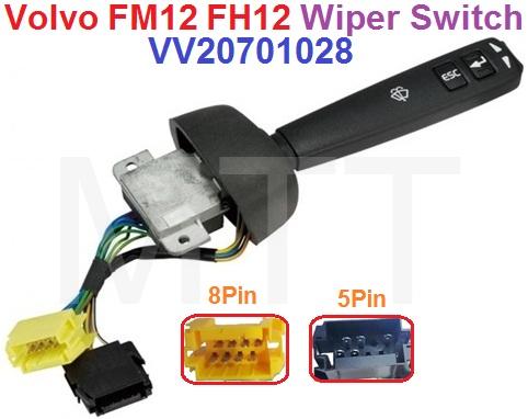 Wiper Switch-Volvo FM12 FH12 ( 8 Pin+5 Pin ) - Image 4