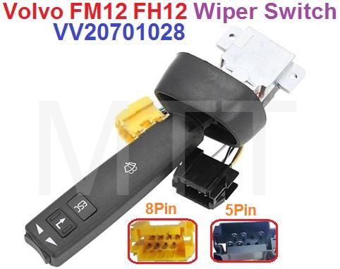 Wiper Switch-Volvo FM12 FH12 ( 8 Pin+5 Pin )