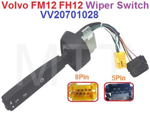 Wiper Switch-Volvo FM12 FH12 ( 8 Pin+5 Pin ) - Image 2