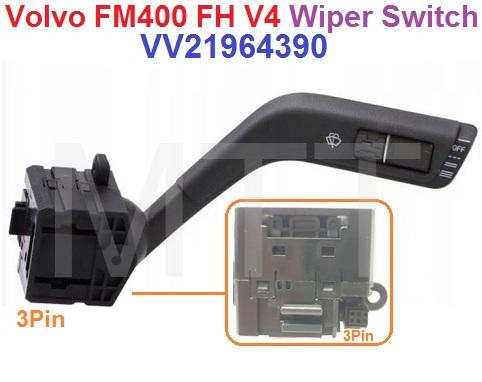 Wiper Switch-Volvo FM400 FH V4 ( 3Pin ) - Image 2